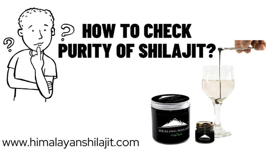 How to check purity of Shilajit