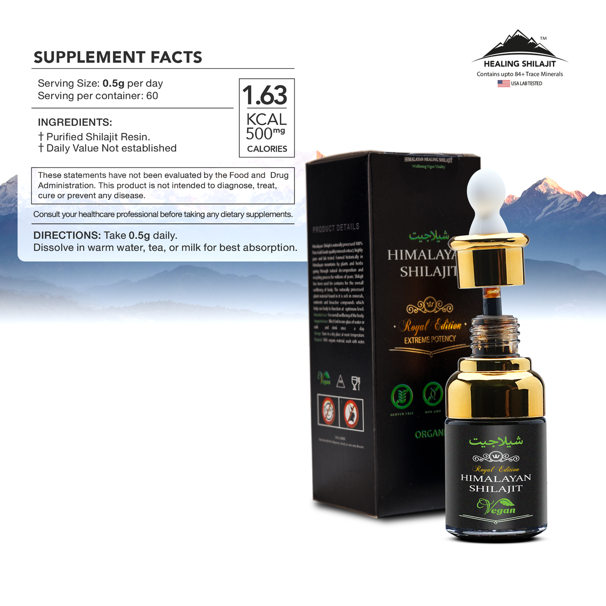 Shilajit Drops - 30ml | 60 Servings