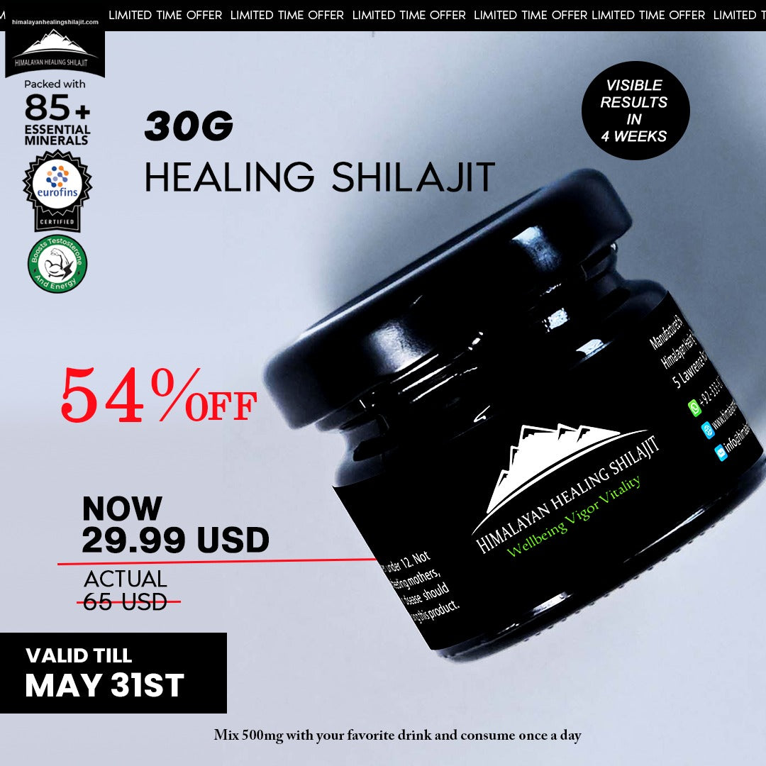 Get 30g for 299.99 USD For Limited Time | 54% Off – Himalayan Shilajit