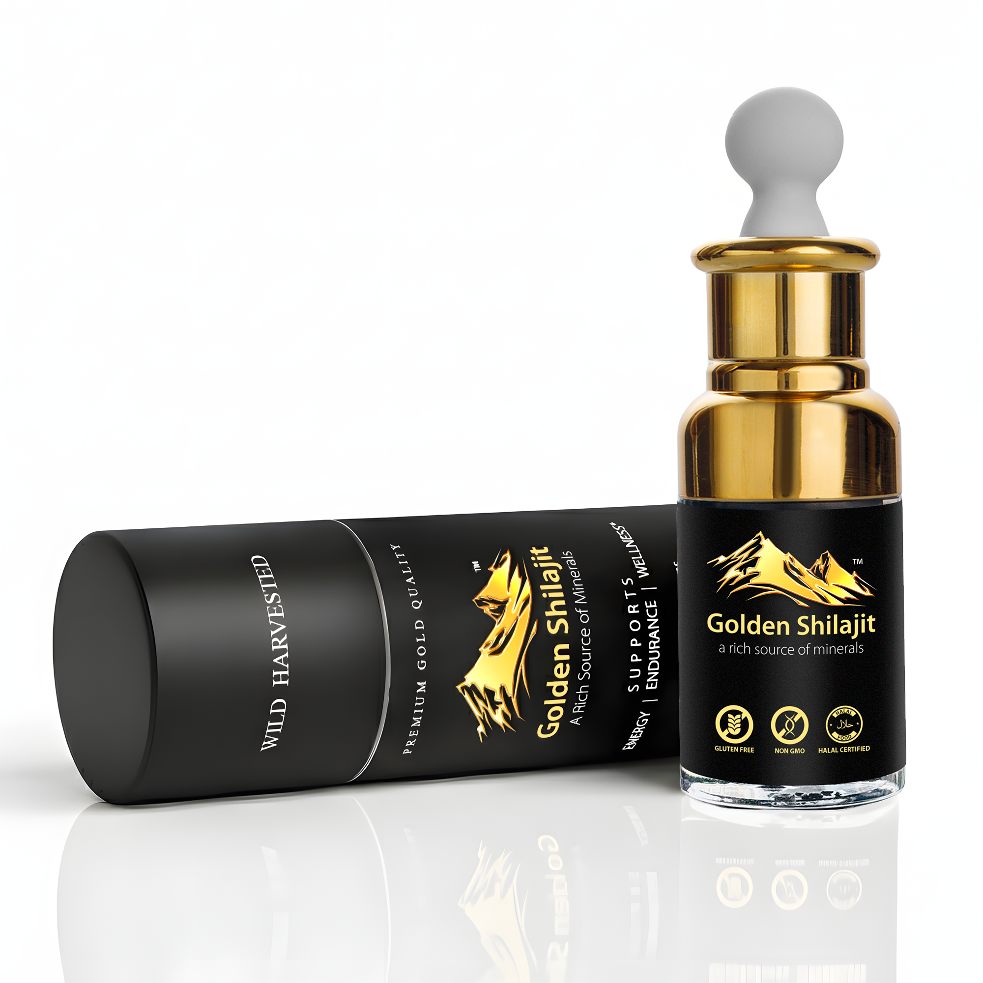 Golden Premium Shilajit Drops | 50 ML