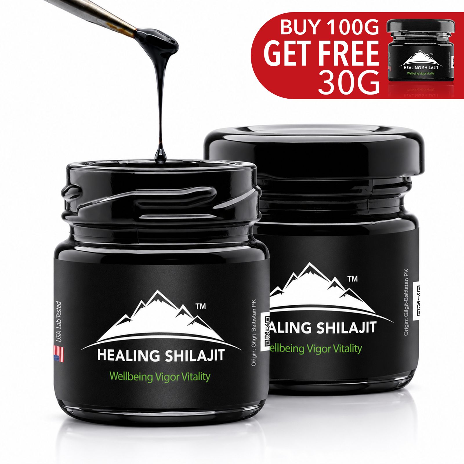 Buy 100g Healing Shilajit™ Resin, Get 30g Free